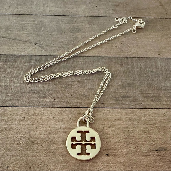 Tory Burch Gold Dust Bag Charm Pendant Adjustable Necklace 18” - Picture 1 of 7